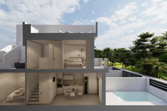 New Build - Semi-Detached Villa - Los Alcázares - Santa Rosalía