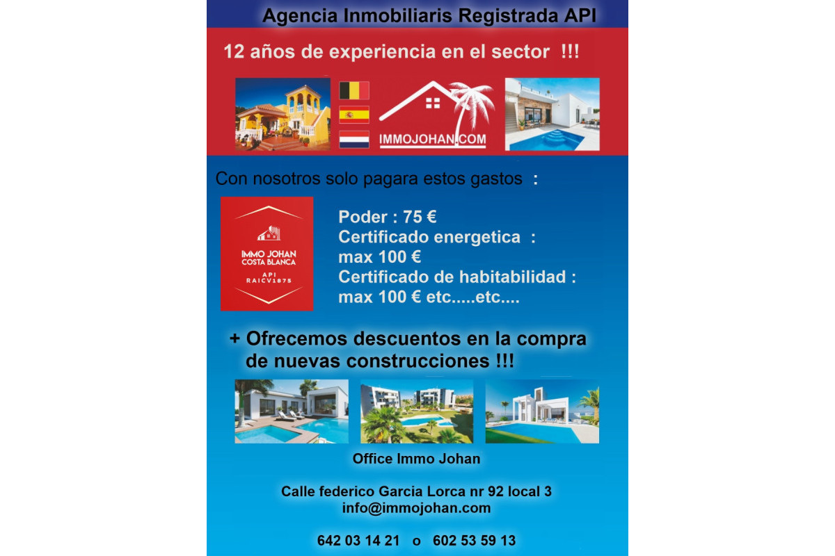 Nieuwbouw - Half Vrijstaande Villa - San Javier - Roda Golf